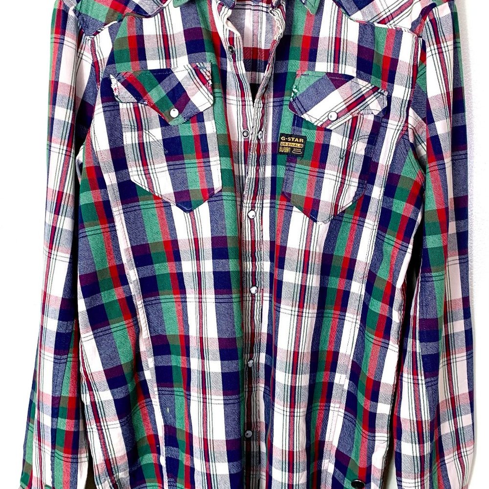 G-Star Raw Denim 03301 R5204 Men's Striped Shirt - Picture 9 of 9